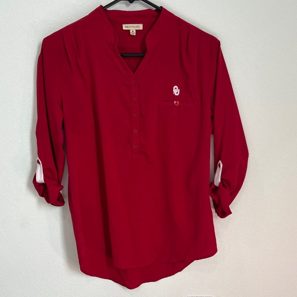 Women's UG Apparel Oklahoma Sooners 2 Button
Down Tunic,